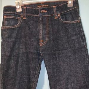Nudie Men Blue Thin Finn Slim Fit Jeans 32x34